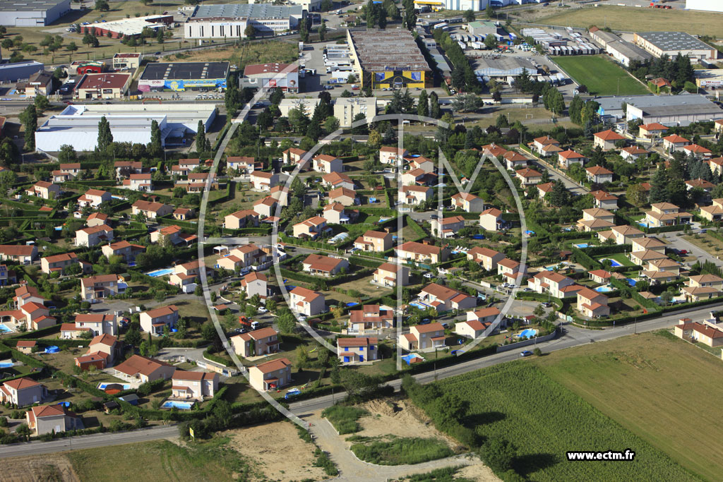 Photo arienne de Saint-Bonnet-de-Mure (Chemin de Manissieux)