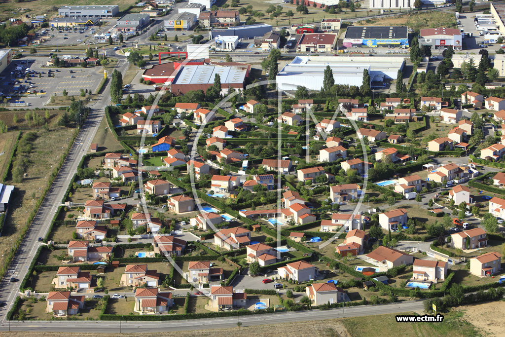 Photo arienne de Saint-Bonnet-de-Mure (Chemin de Manissieux)