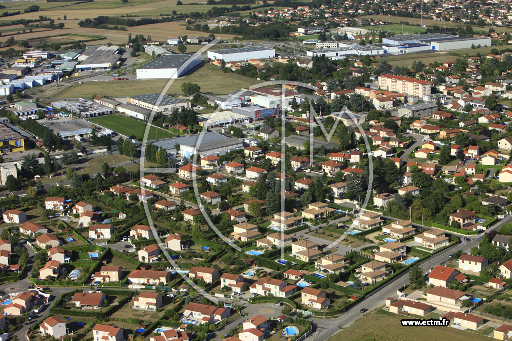 Photo arienne de Saint-Bonnet-de-Mure (Chemin de Manissieux)