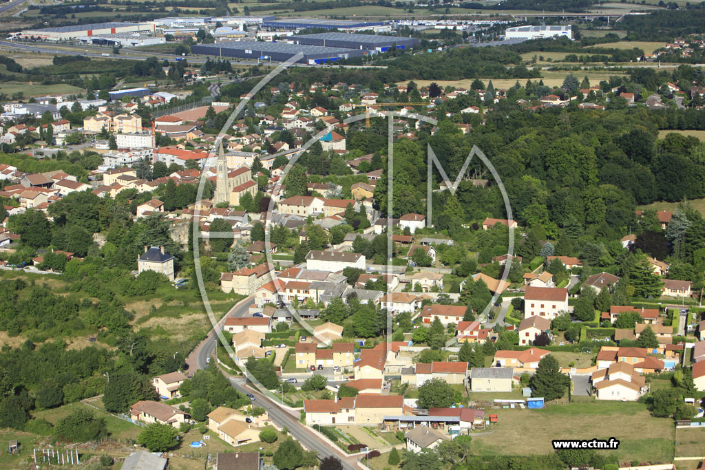 Photo arienne de Saint-Laurent-de-Mure (Route Marcel Baconnier)