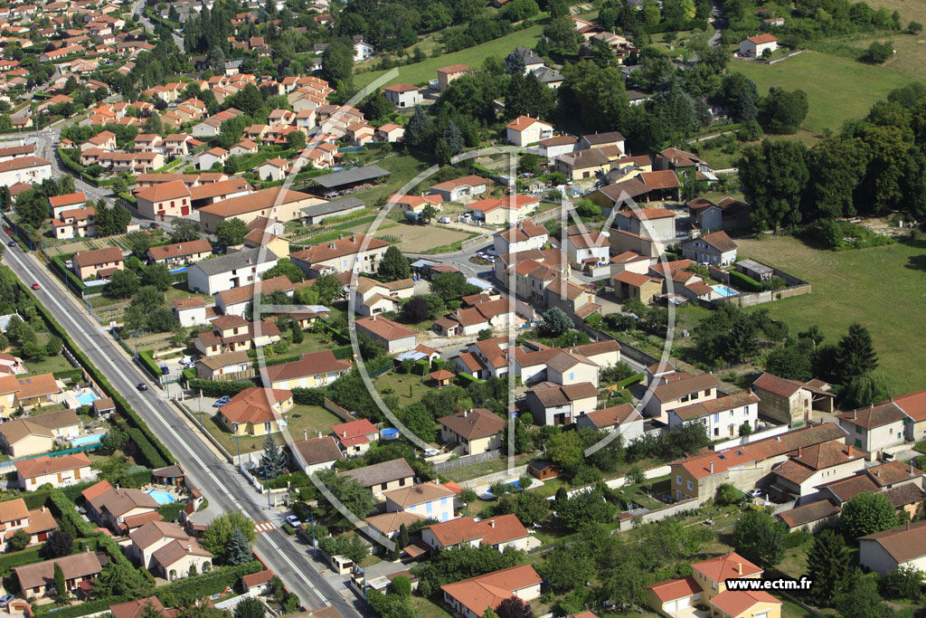 Photo arienne de Saint-Pierre-de-Chandieu