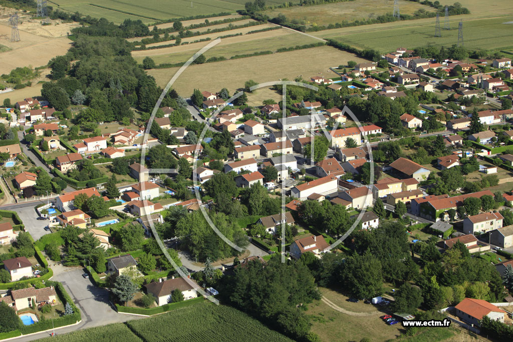 Photo arienne de Saint-Priest (La Fouillouse)