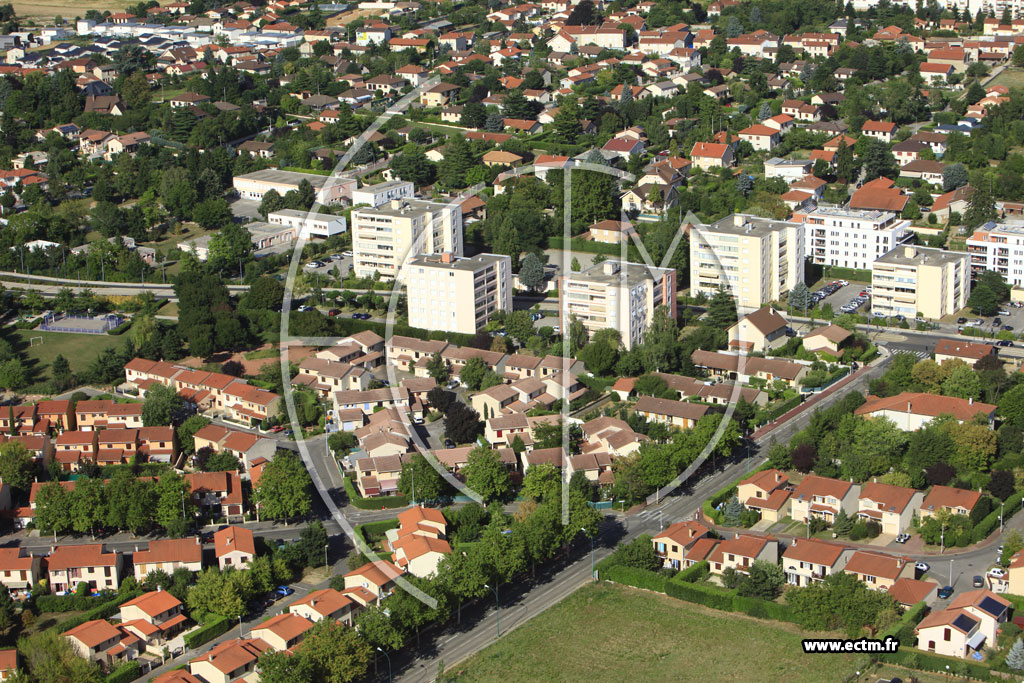 Photo arienne de Saint-Priest (Rue d'Arsonval)