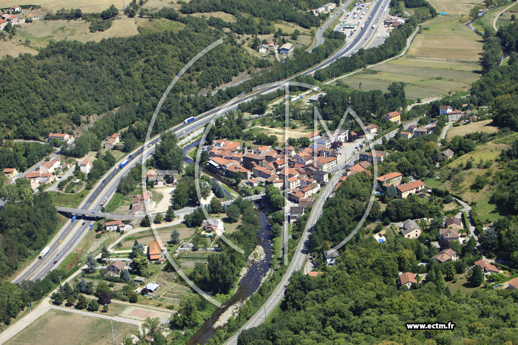 Photo arienne de Saint-Romain-en-Gier