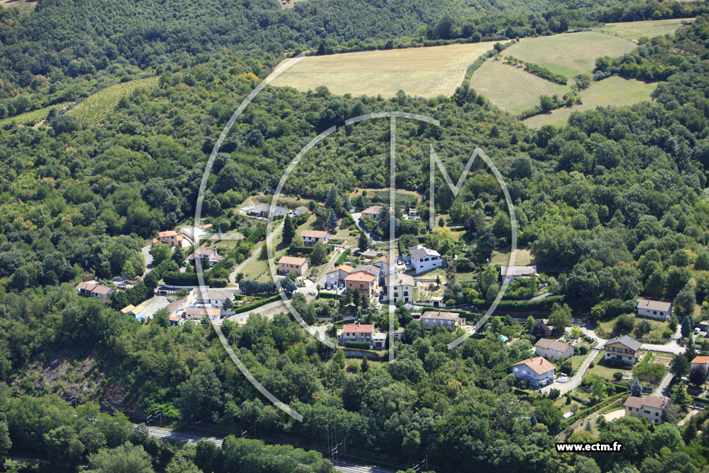 Photo arienne de Saint-Romain-en-Gier