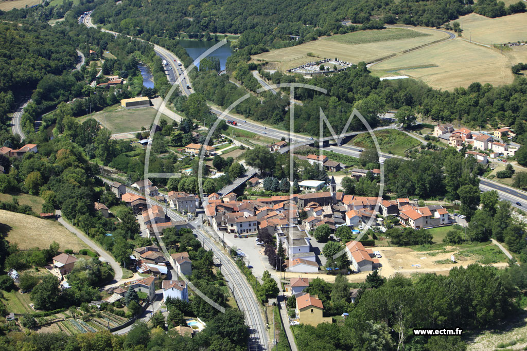 Photo arienne de Saint-Romain-en-Gier