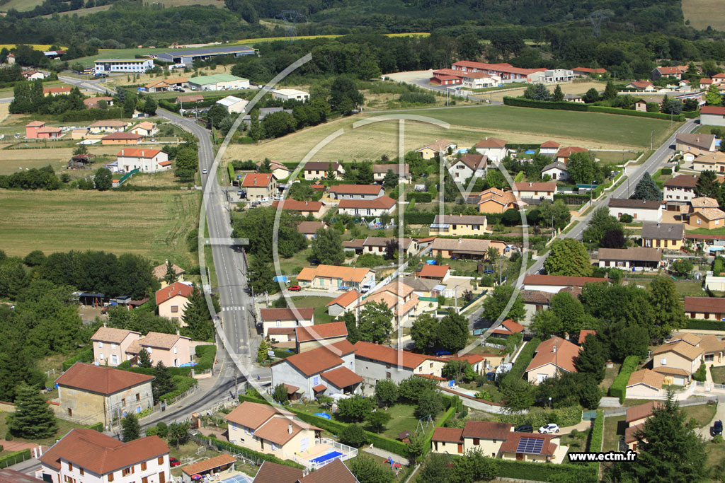 Photo arienne de Valencin (Le Fayet)
