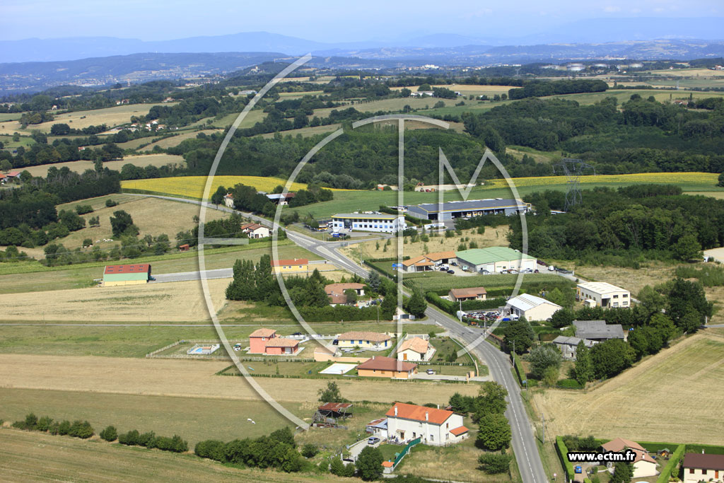 Photo arienne de Valencin (Le Fayet)