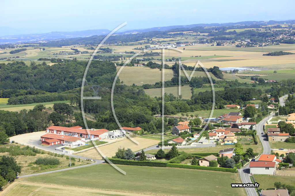 Photo arienne de Valencin (Le Fayet)