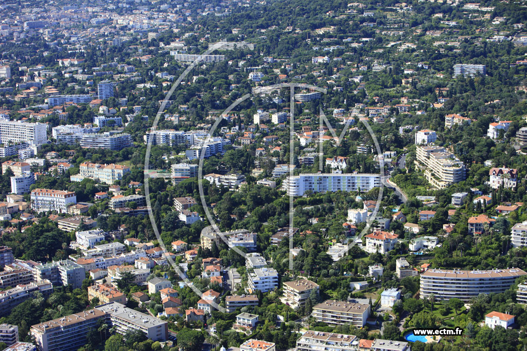 Photo arienne de Cannes (avenue du Marchal Juin)