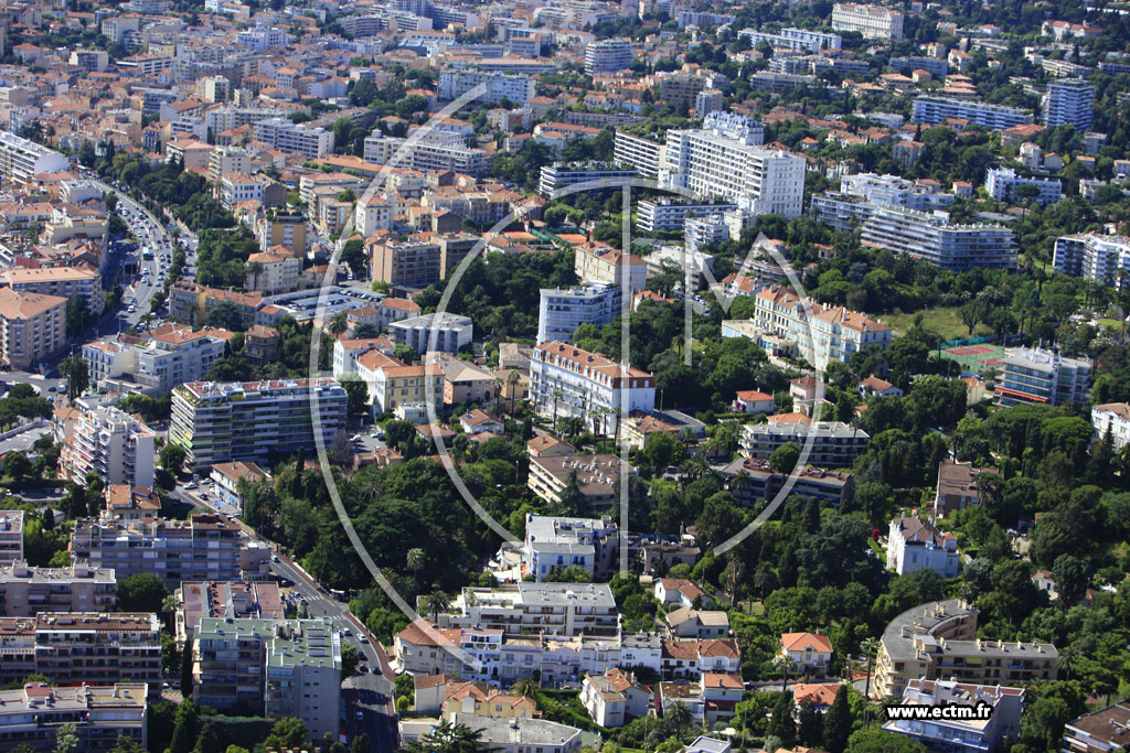 Photo arienne de Cannes (avenue du Marchal Juin)