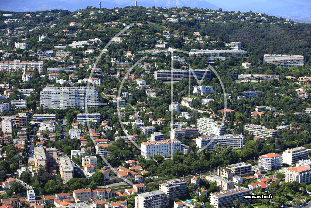 Photo arienne de Cannes (boulevard Alexandre III)