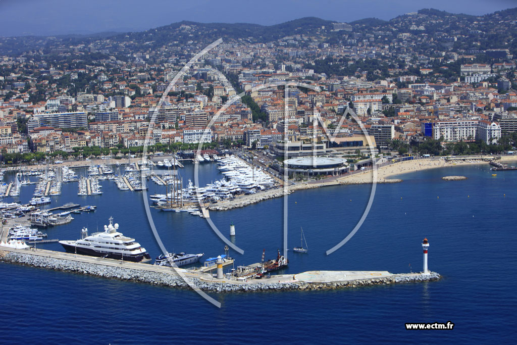 Photo arienne de Cannes (boulevard de la Croisette)