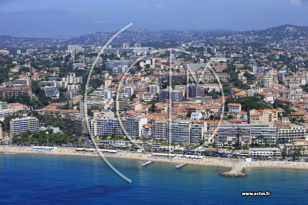 Photo arienne de Cannes (boulevard du Midi)