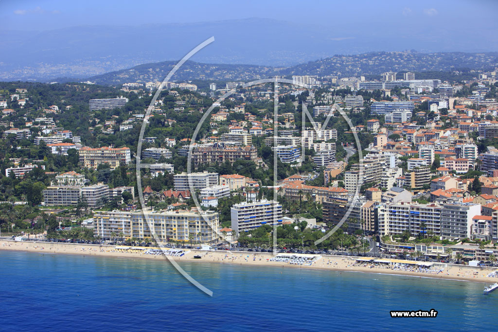 Photo arienne de Cannes (boulevard du Midi)