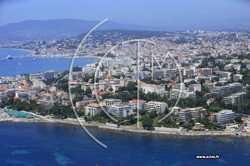 Photo arienne de Cannes (boulevard Eugne Gazagnaire)