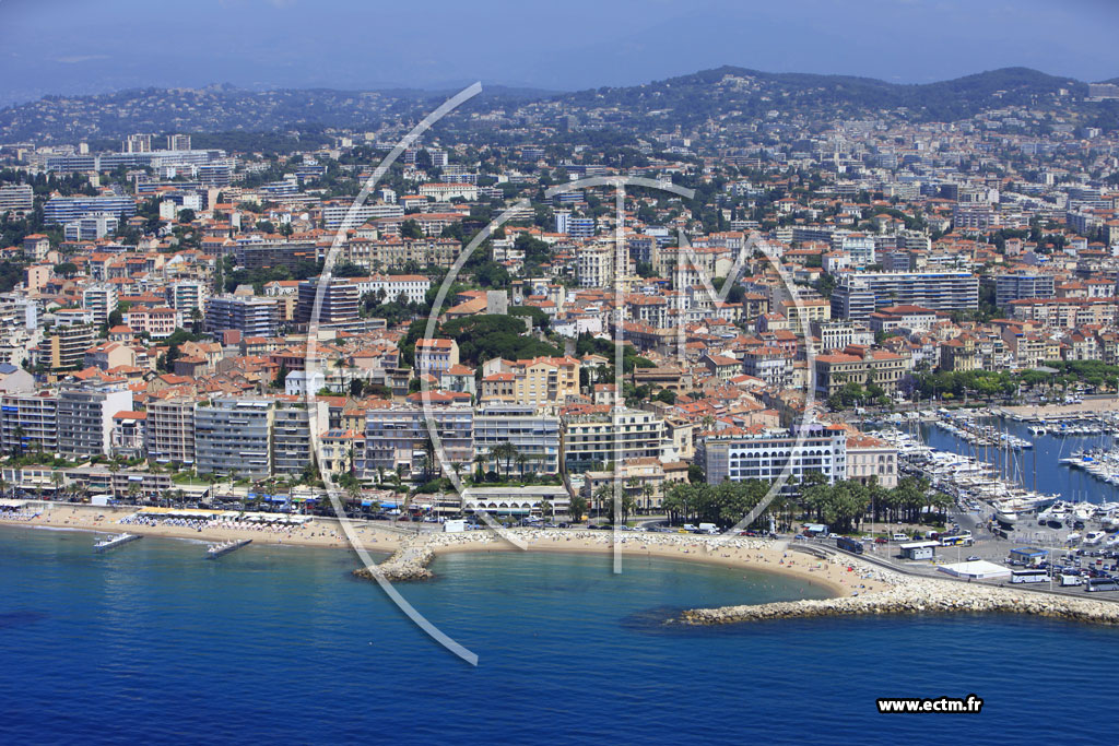 Photo arienne de Cannes (boulevard Jean Hibert)