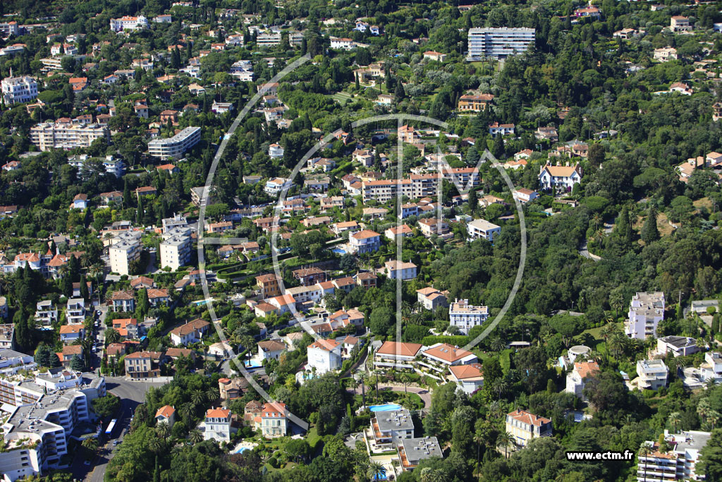 Photo arienne de Cannes (boulevard Montfleury)