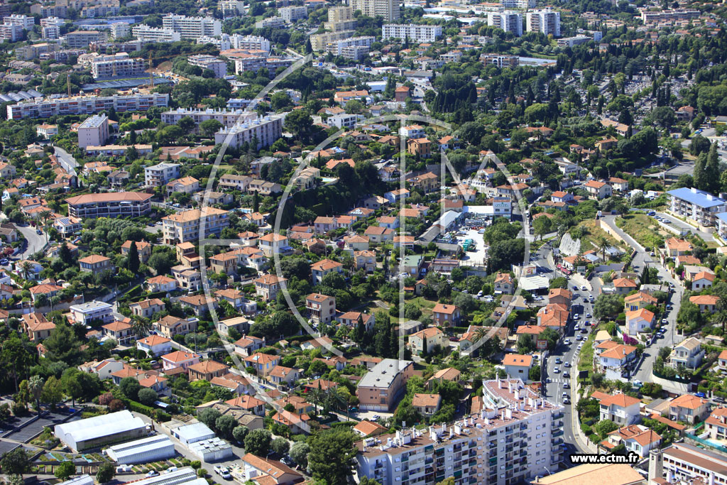 Photo arienne de Antibes (avenue Philippe Rochat)