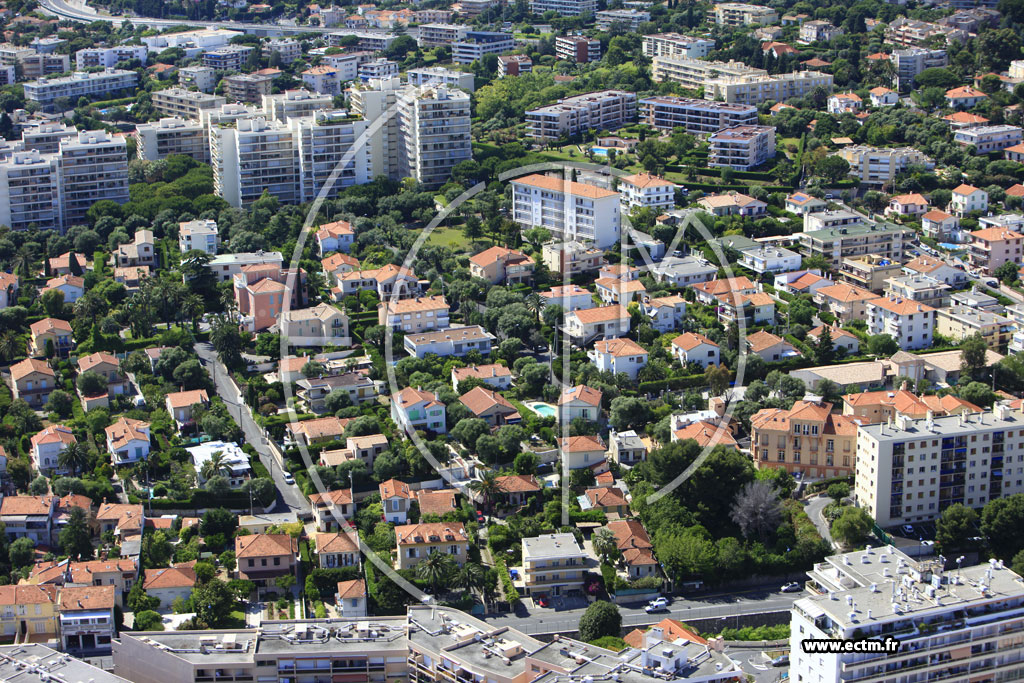 Photo arienne de Antibes (boulevard Raymond Poincar)