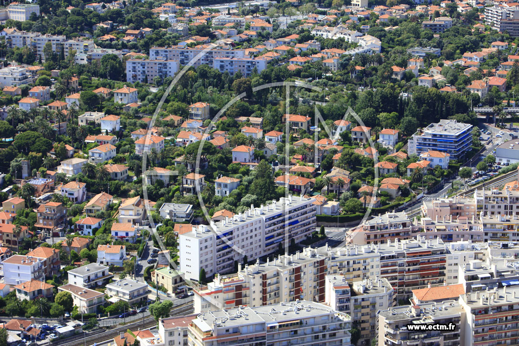 Photo arienne de Antibes (boulevard Raymond Poincar)