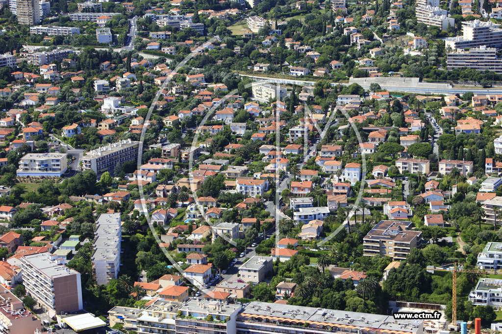 Photo arienne de Antibes (chemin de la Colle)