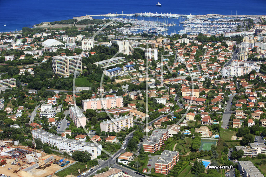 Photo arienne de Antibes (chemin de Rabiac Estagnol)