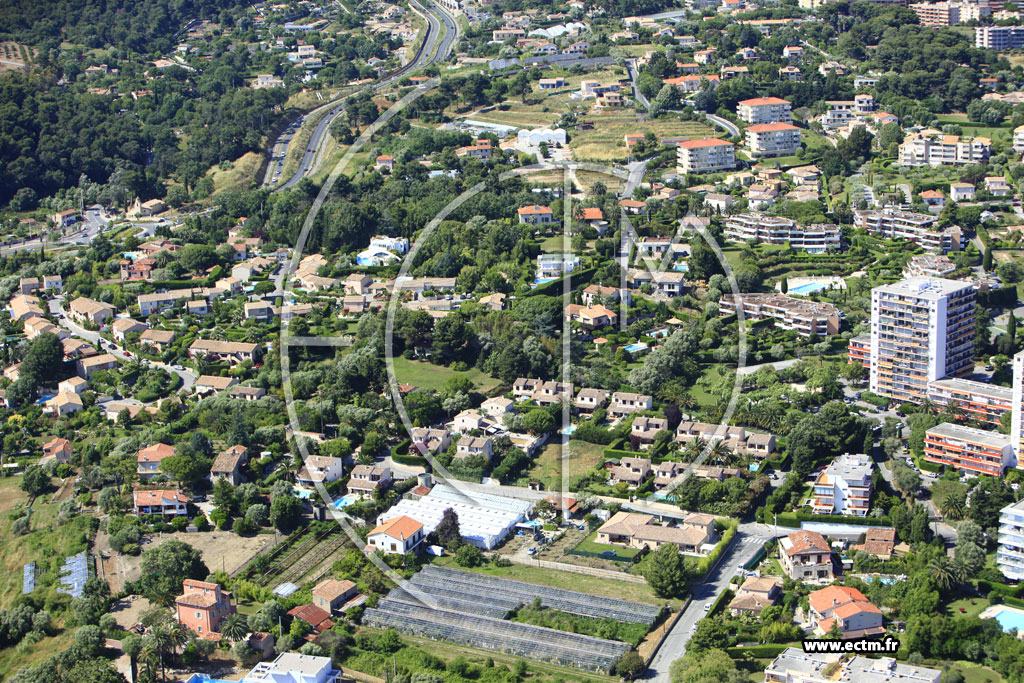 Photo arienne de Antibes (traverse de Fontmerle)