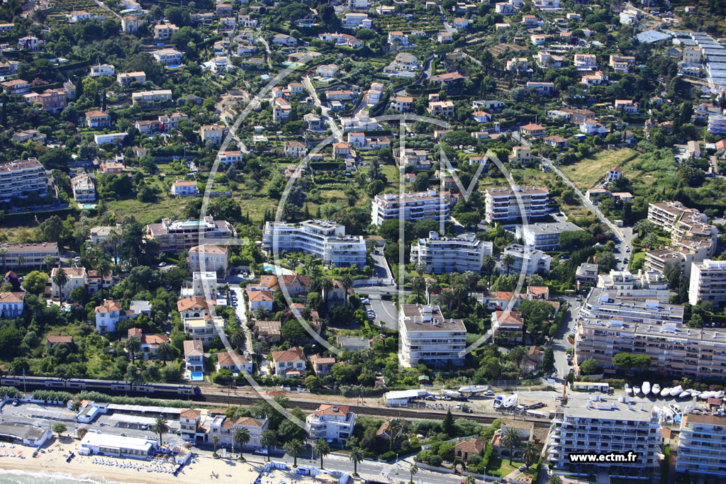 Photo arienne de Vallauris (avenue des Frres Roustan)