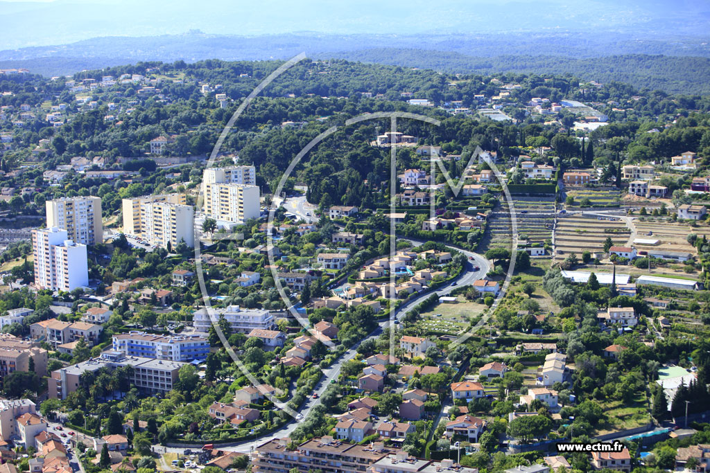 Photo arienne de Vallauris (avenue du Gnral de Gaulle)