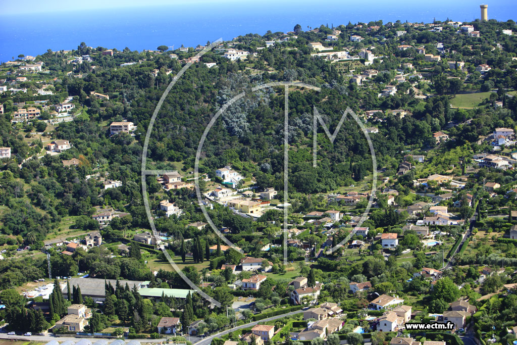 Photo arienne de Vallauris (chemin de Ferratone)