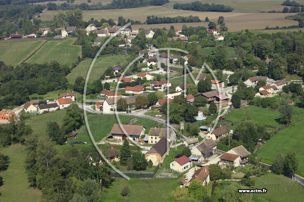 Photo arienne de Courtenay (Tirieu)