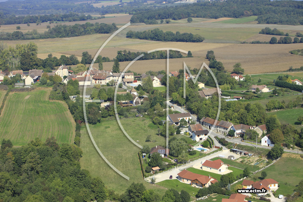 Photo arienne de Courtenay (Tirieu)