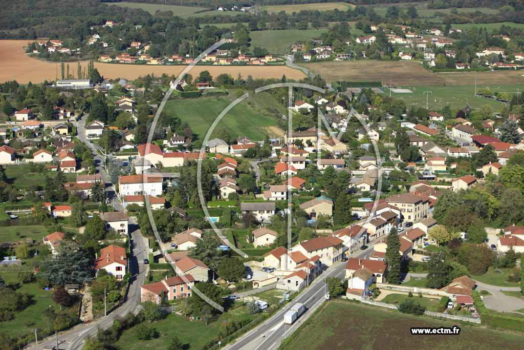 Photo arienne de Chamagnieu