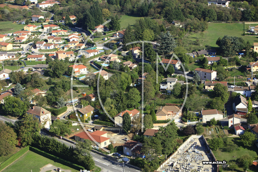 Photo arienne de Chamagnieu