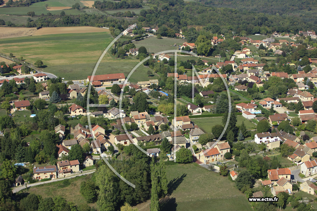 Photo arienne de Saint-Hilaire-de-Brens
