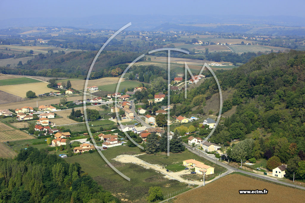 Photo arienne de Ruy (Route de Chtonnay)