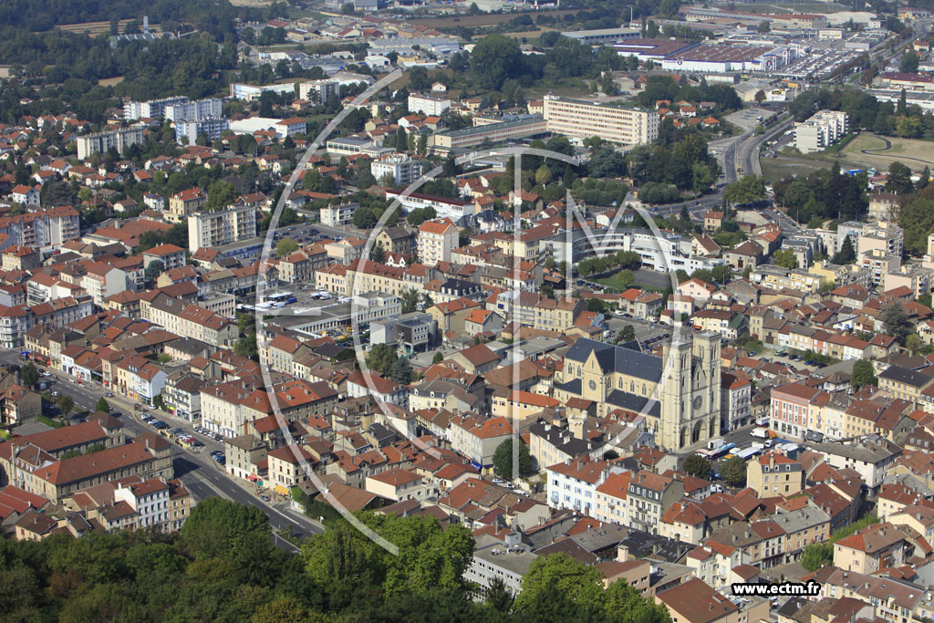 Photo arienne de Bourgoin-Jallieu