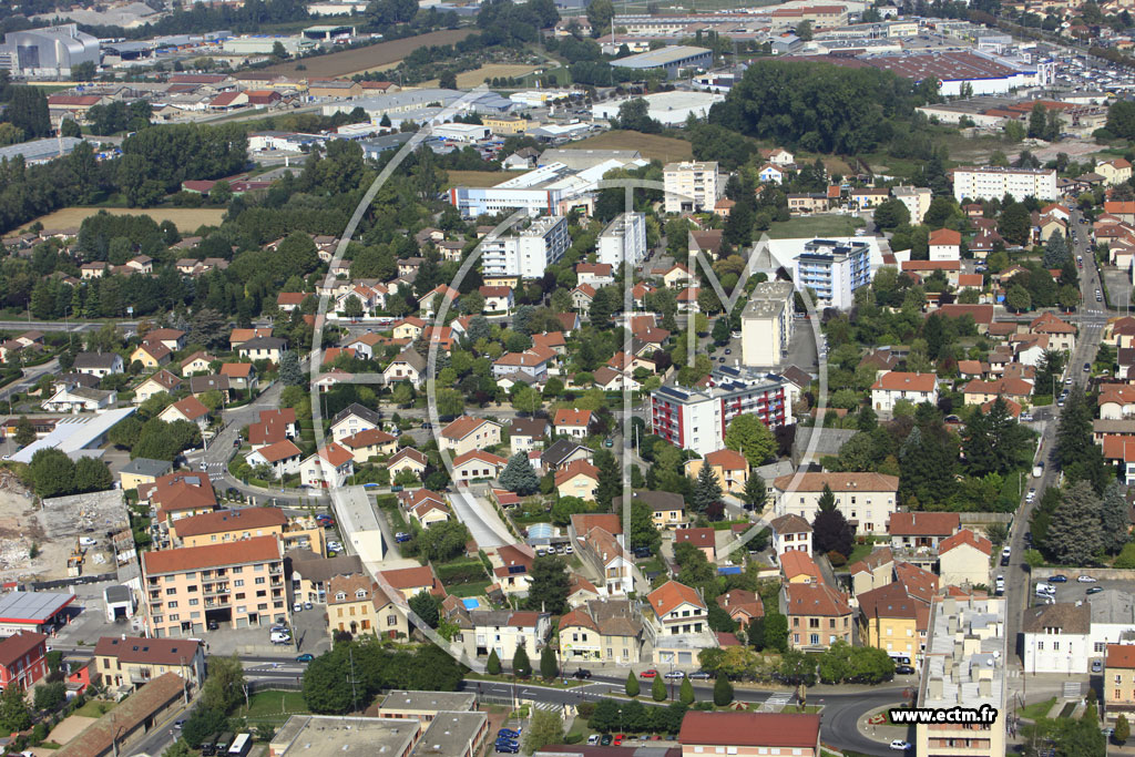 Photo arienne de Bourgoin-Jallieu (Avenue d'Alsace-Lorraine)