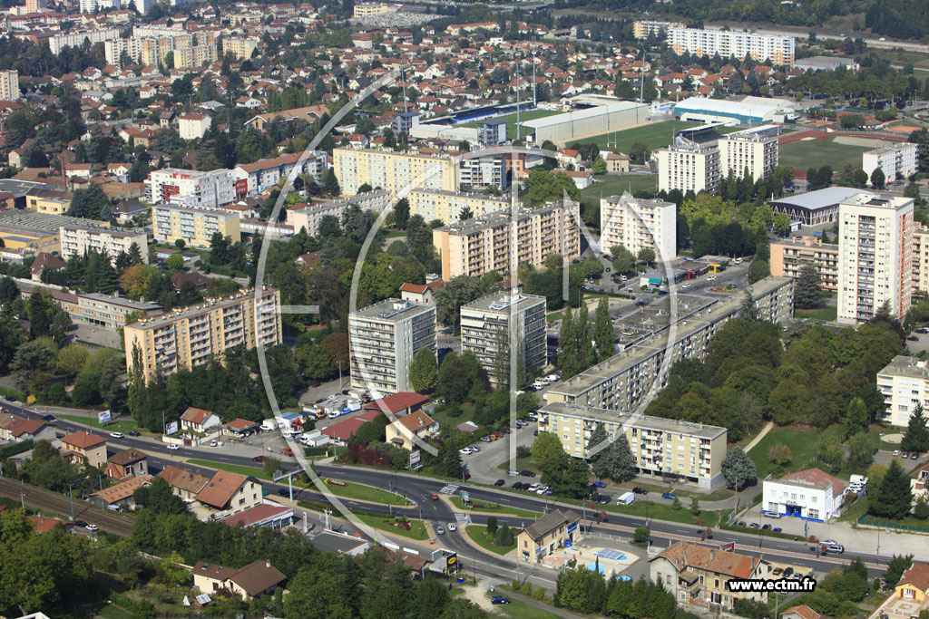 Photo arienne de Bourgoin-Jallieu (Avenue d'Italie)