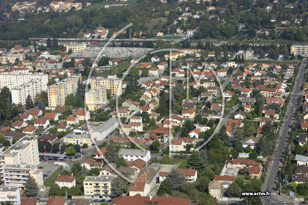 Photo arienne de Bourgoin-Jallieu (Avenue des Nations)