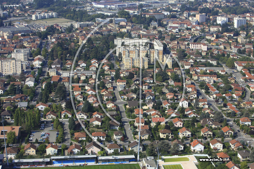 Photo arienne de Bourgoin-Jallieu (Avenue du Pr Bnit)