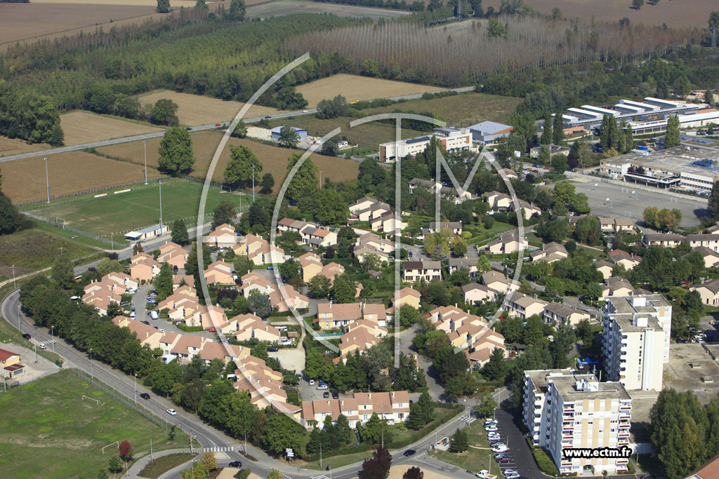 Photo arienne de Bourgoin-Jallieu (Funas)