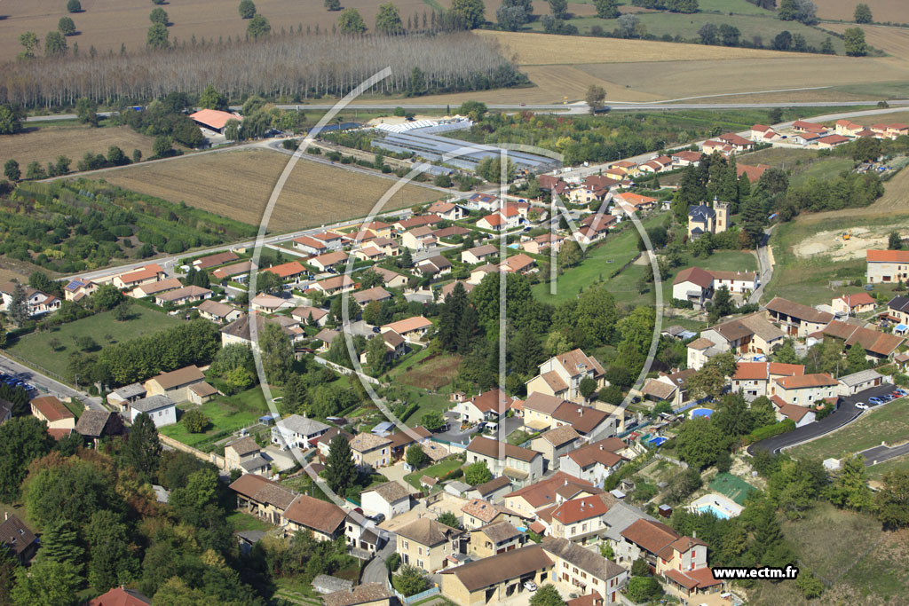 Photo arienne de Bourgoin-Jallieu (Mozas)