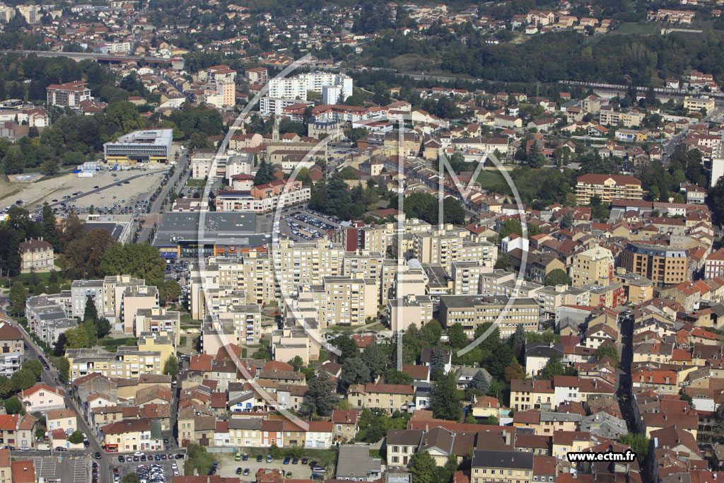 Photo arienne de Bourgoin-Jallieu (Rue Bovier-Lapierre)