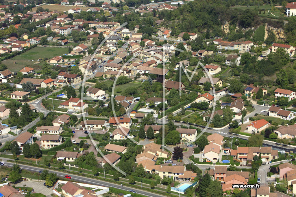 Photo arienne de L'Isle-d'Abeau (Avenue de Jallieu)