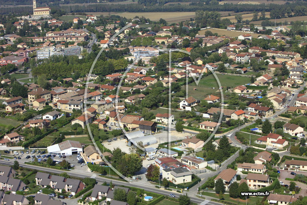 Photo arienne de L'Isle-d'Abeau (Avenue de Jallieu)