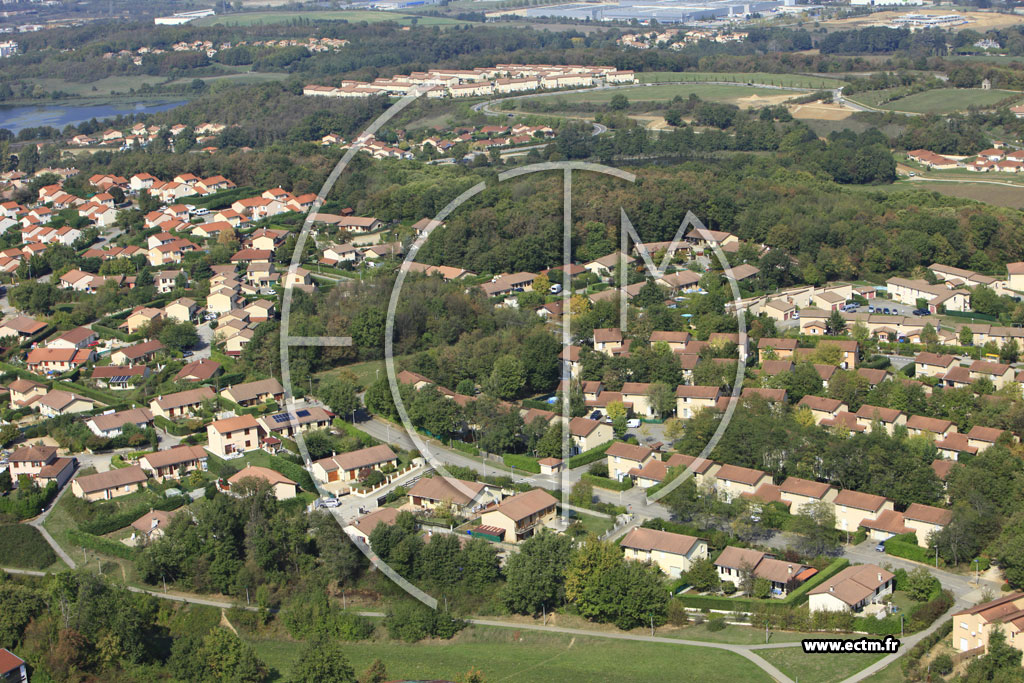 Photo arienne de Villefontaine (Les Fougres)