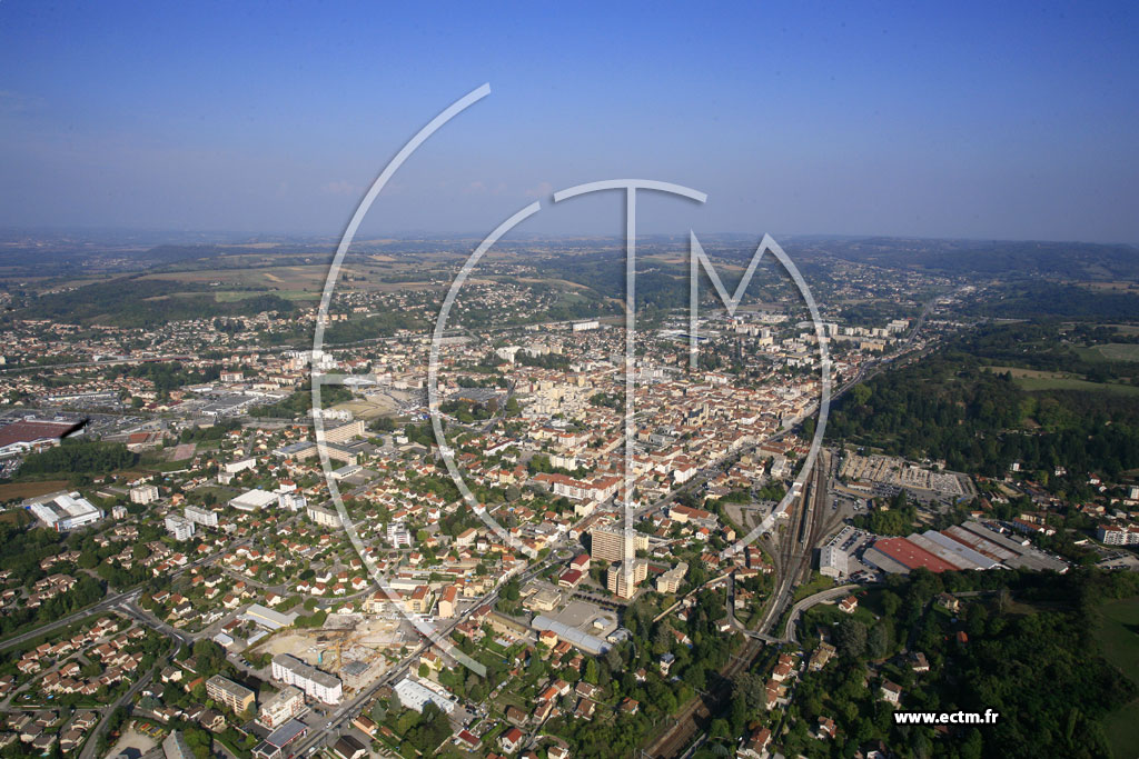 Photo arienne de Bourgoin Jallieu