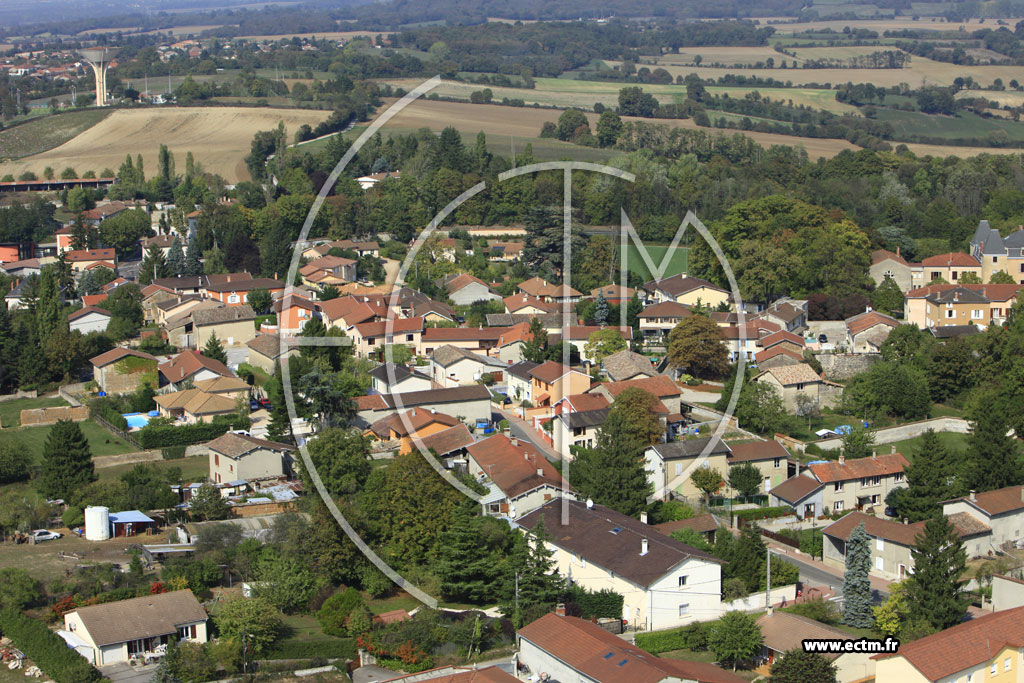 Photo arienne de Colombier-Saugnieu
